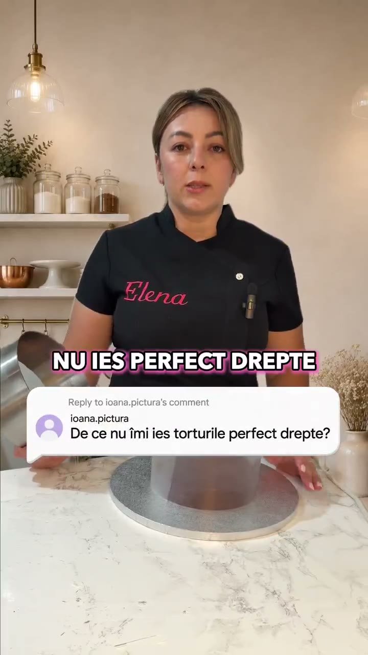 Cadru dintr-un video editat pentru cursurile de cofetărie Elena Codiță